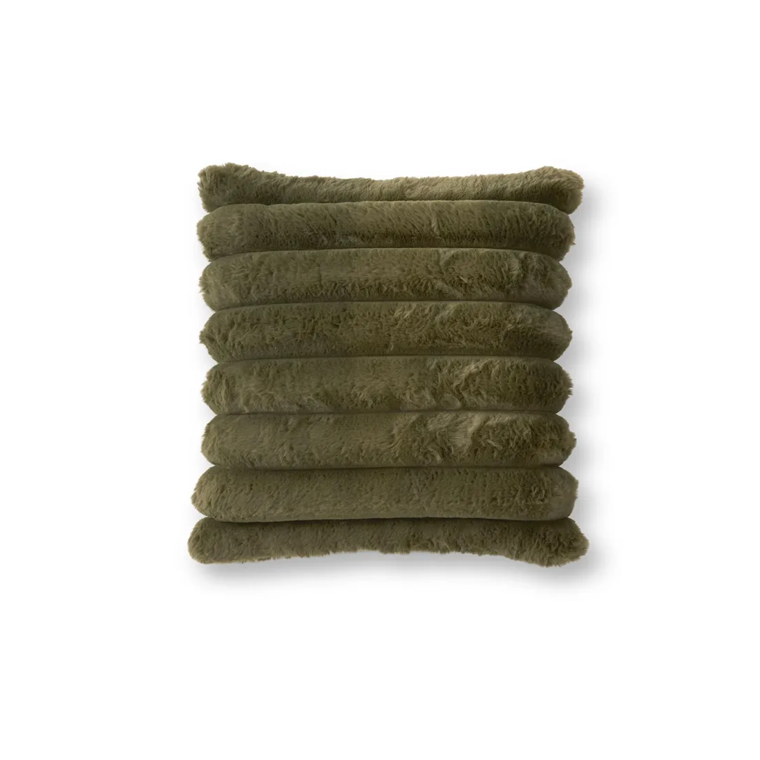 Pillow - Vegan Fur - 18" Dark Green - Findlay Rowe Designs