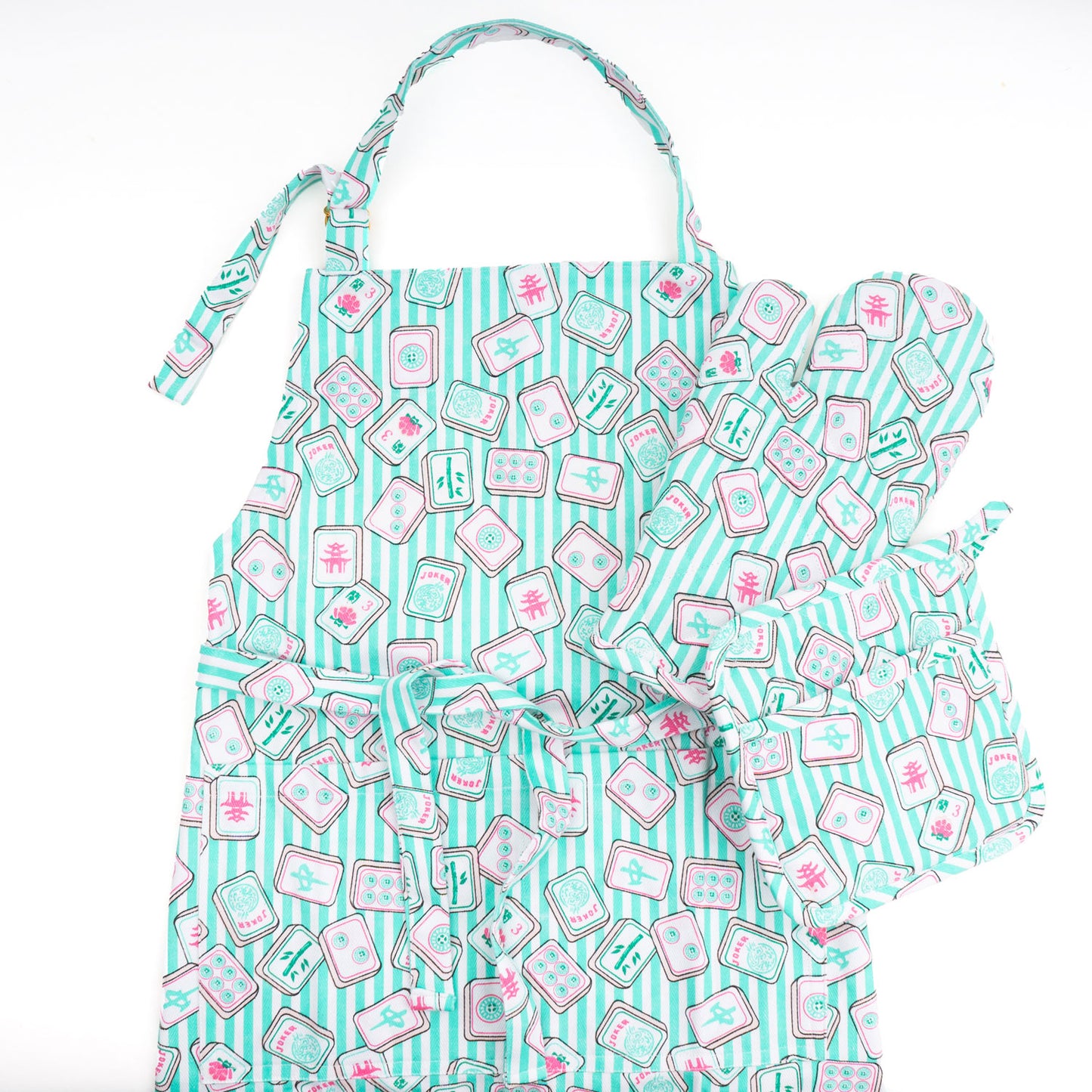 Adjustable Apron - Mahjong Stripes