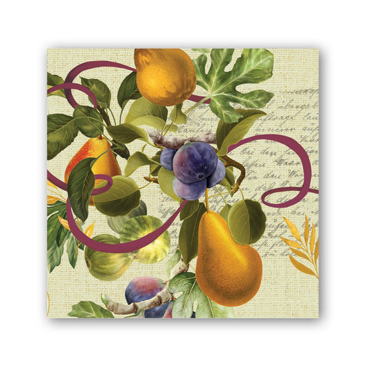 Michel Design Works -   Cocktail Napkin - Fig & Pear - Findlay Rowe Designs