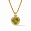 Julie Vos - Necklace  - Cobblestone Demi - Green Cat's Eye - Findlay Rowe Designs
