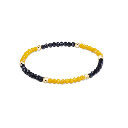 Enewton - Gameday Flirty Presence Bracelet - Golden Yellow and Navy - Findlay Rowe Designs