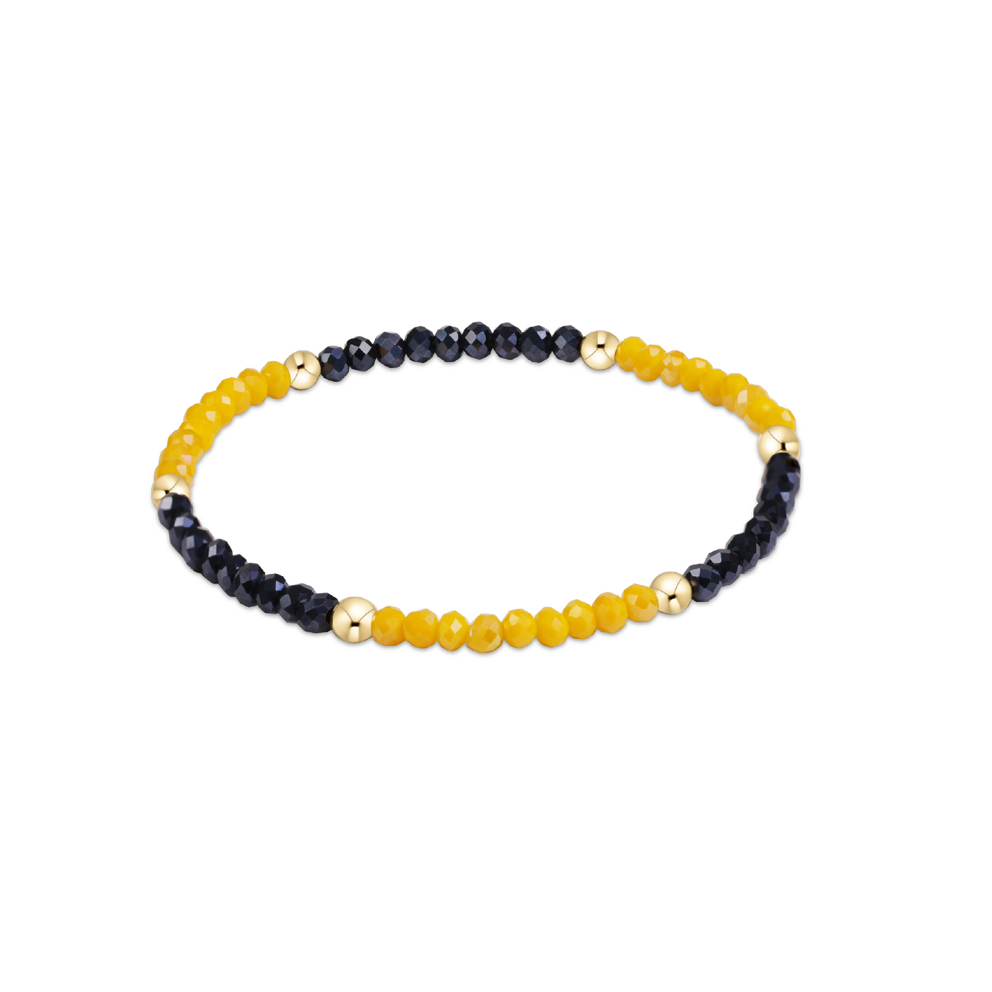 Enewton - Gameday Flirty Presence Bracelet - Golden Yellow and Navy - Findlay Rowe Designs