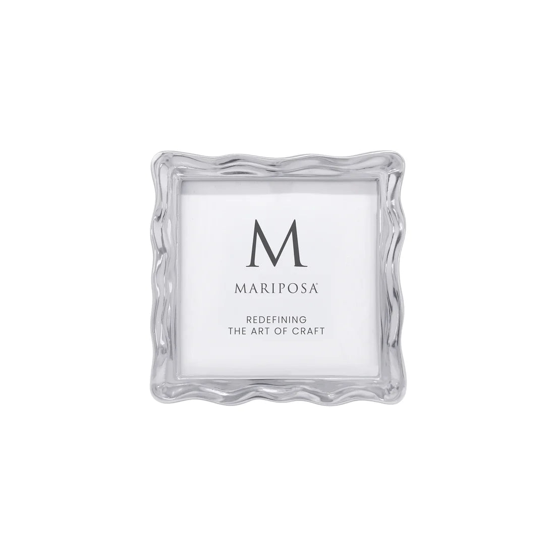 Mariposa - Frame - 4x4 Wavy - Silver Tone