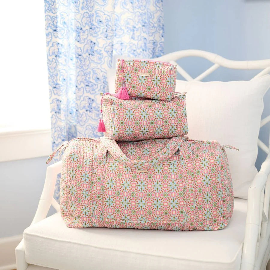 Laura Park - Cosmetic Bag - Quilted Signature - Gasparilla - Small - Findlay Rowe Designs