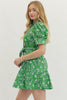 Entro - Dress - Mini Floral - Green - Findlay Rowe Designs