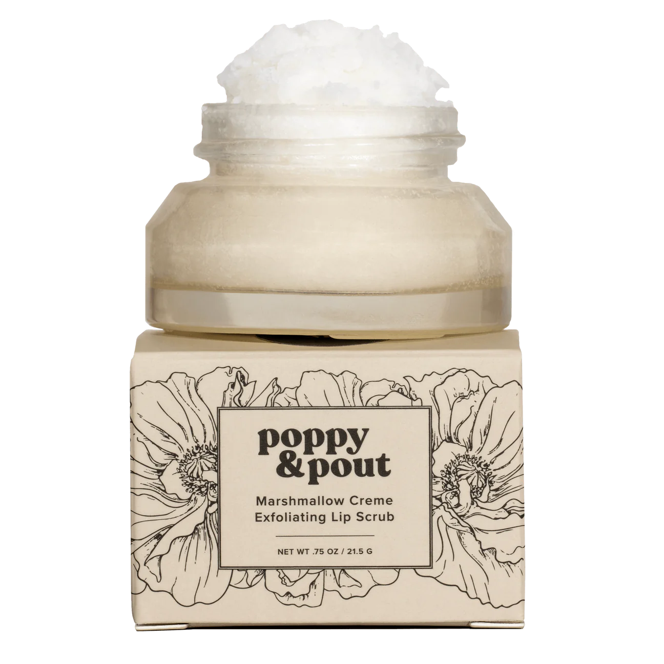 Poppy & Pout - Lip Scrub - Marshmallow Creme