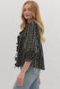 Entro - Top - Floral Ruffle 3/4 sleeve - Findlay Rowe Designs