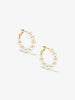 Earring - Chunky Pearl Hoop
