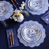 Beatriz Ball - VIDA Faenza Salad Plate - White and Blue - Findlay Rowe Designs