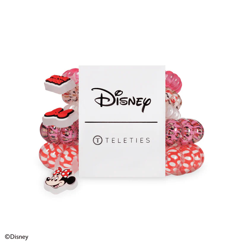 Teleties - Spiral Hair Ties - Minnie Mouse - Mix Pack - Findlay Rowe Designs