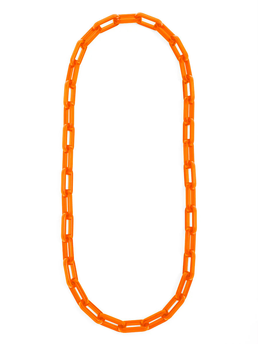 Necklace - Colorful Resin Cable Link - 38in - Findlay Rowe Designs