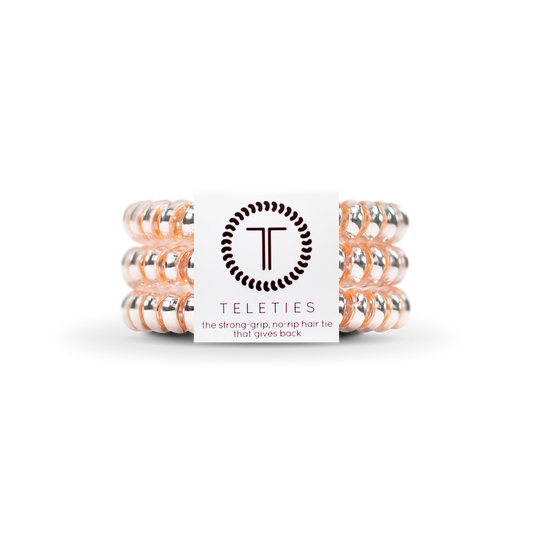 Teleties - Small Hair Ties - Millennial Pink - Findlay Rowe Designs