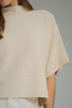 Entro - Top - Dolman Sleeve Ribbed Mock Sweater - Ecru - Findlay Rowe Designs