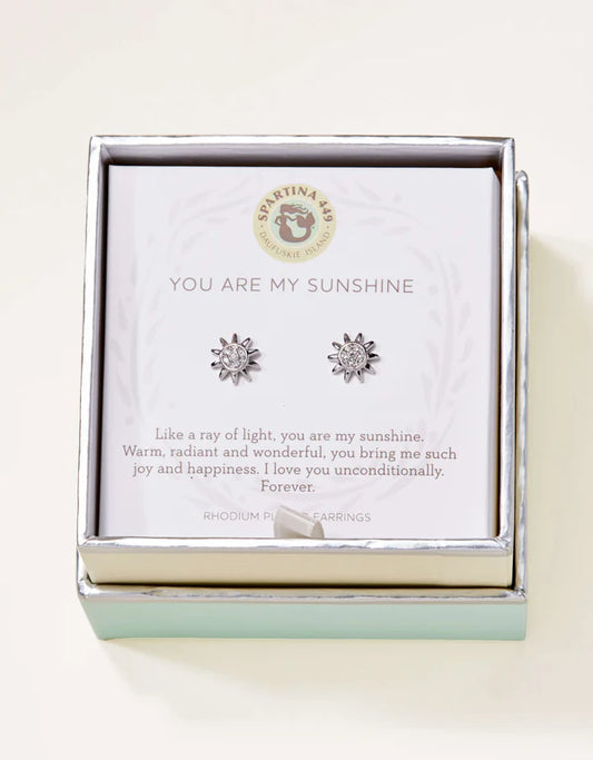 Spartina 449 - Earring - Stud Earrings - Sunshine Sun - Silver - Findlay Rowe Designs