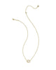 Kendra Scott - Necklace - Daphne Gold Frame Short Pendant - Ivory Mother-of-Pearl