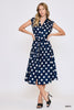 Dress - Polkadot Button Down - Navy - Findlay Rowe Designs