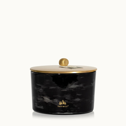Thymes - 3-Wick Poured Candle - Noir Woods