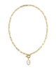 Kendra Scott - Necklace -    Elisa Gold Enamel Link and Chain -  Gold White Mother Of Pearl - Findlay Rowe Designs