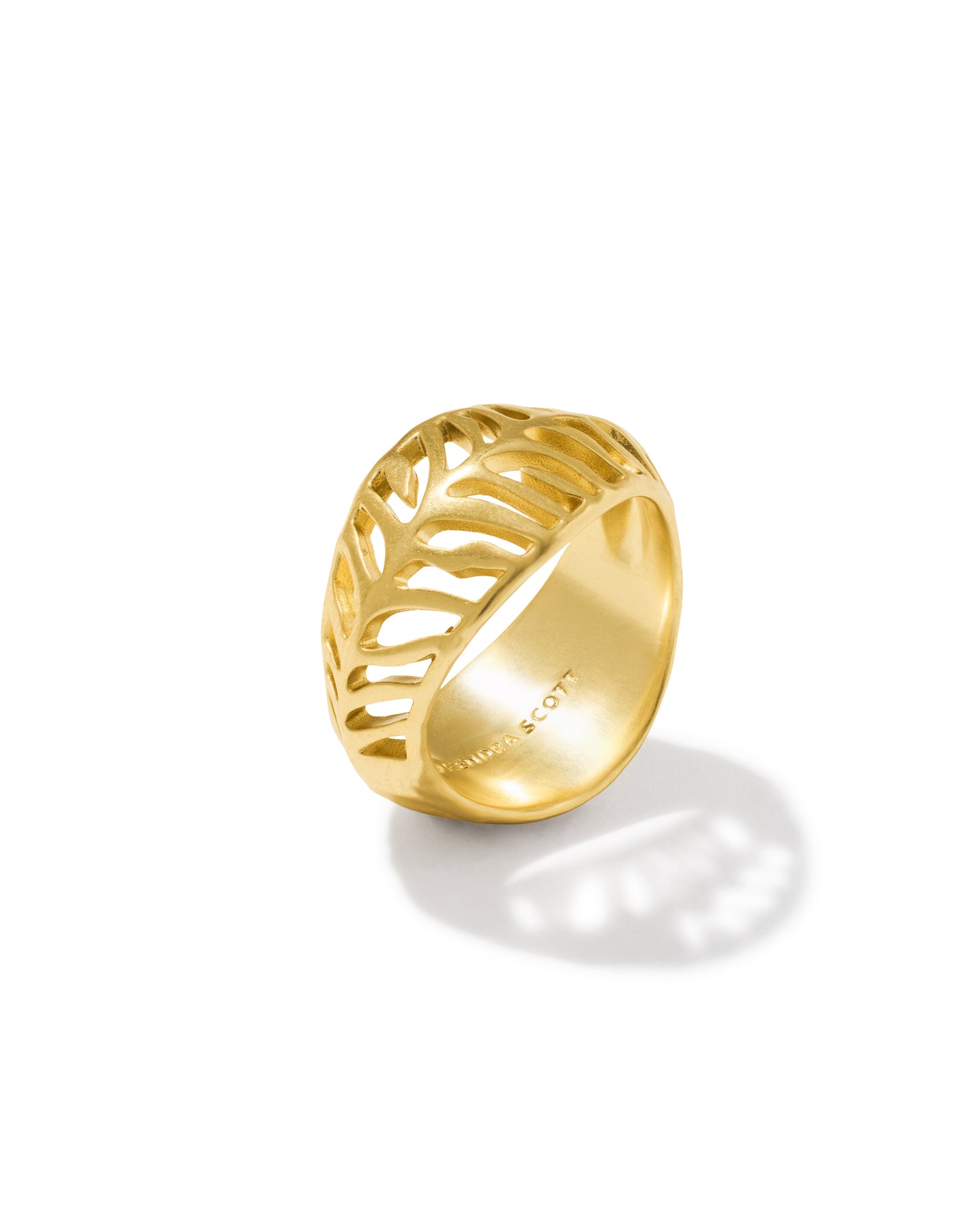Kendra Scott - Ring - Tiger Striped Mikki Band Ring Gold - Size 9 - Findlay Rowe Designs