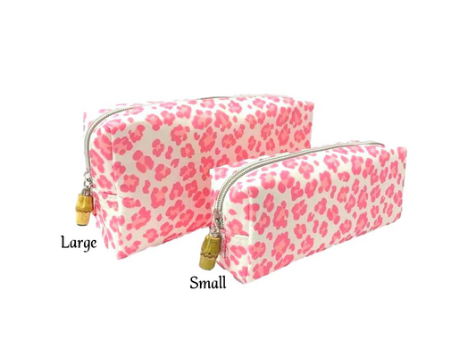 TRVL Design - Duo Pouch- Cheetah - Pink - Large - Findlay Rowe Designs
