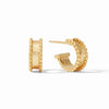 Julie Vos -Marbella Hoop & Charm Earring in Iridescent Coral - Findlay Rowe Designs