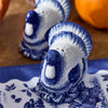 Salt and Pepper Shaker with Tray - Turkey - Blue and White - Findlay Rowe Designs