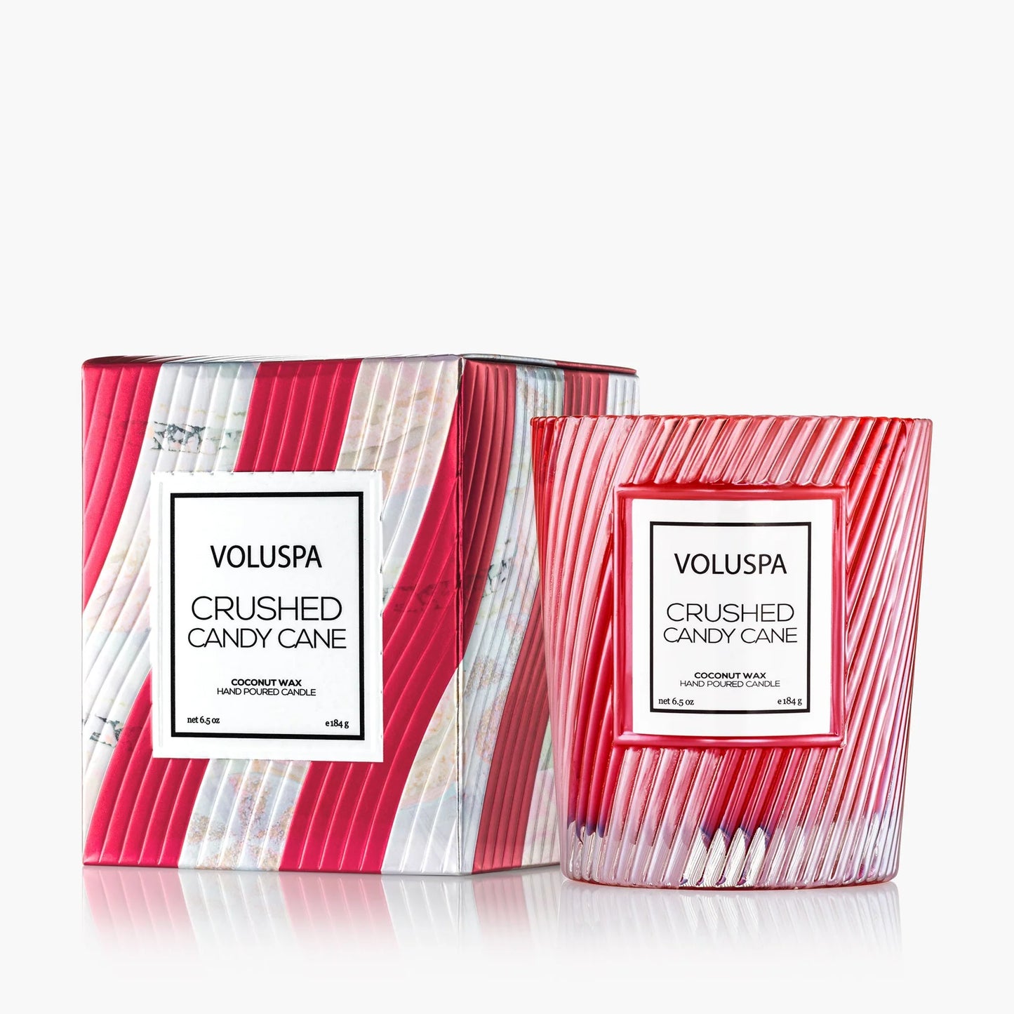 Voluspa - Crushed Candy Cane - 12oz Classic Candle - Findlay Rowe Designs