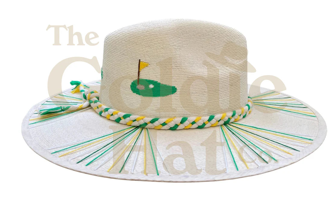 Goldie Hat Co - Hole in One Green Palm Hat - Findlay Rowe Designs