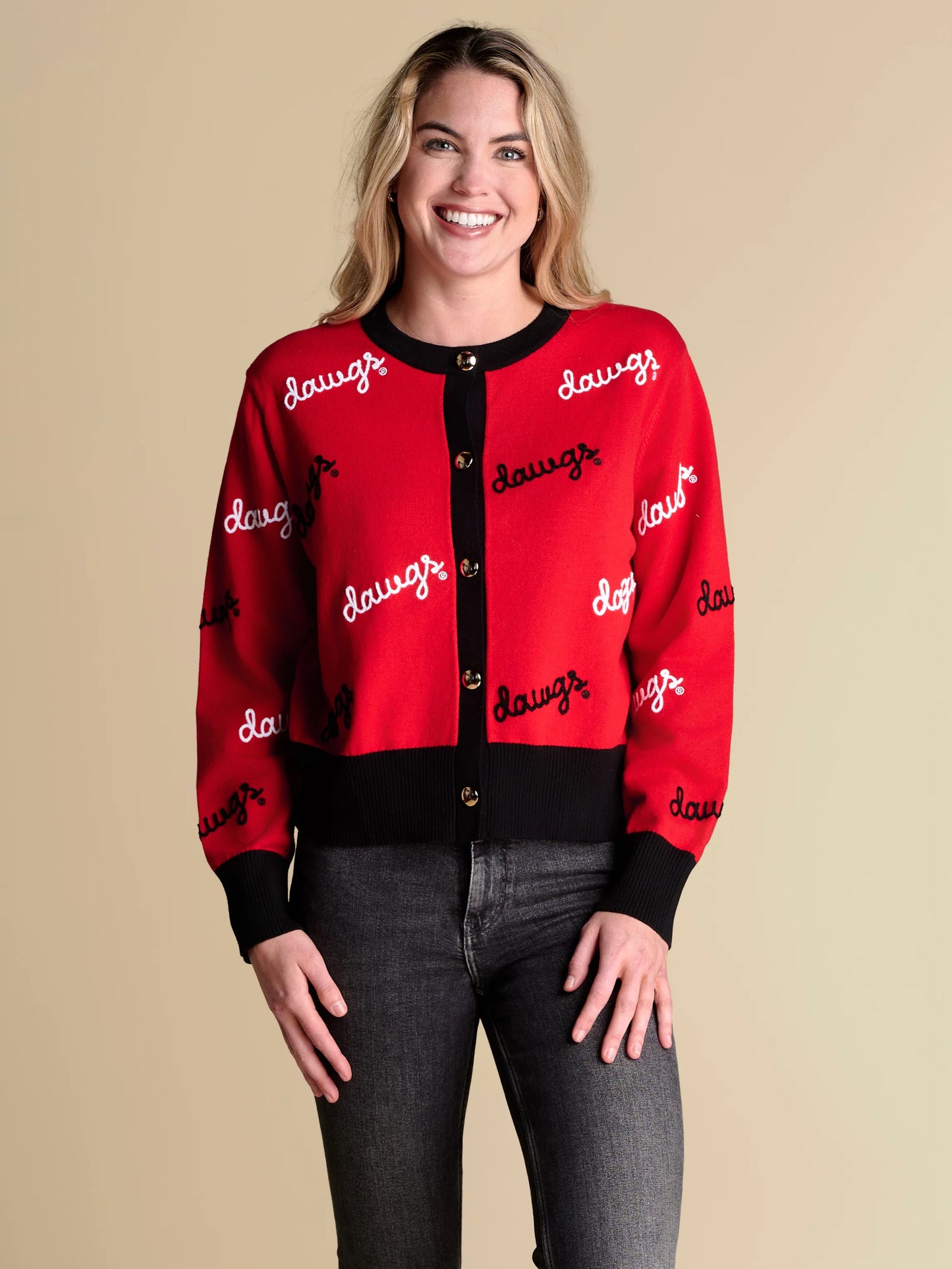 Stewart Simmons - Cardigan - UGA Rope Embroidered dawgs