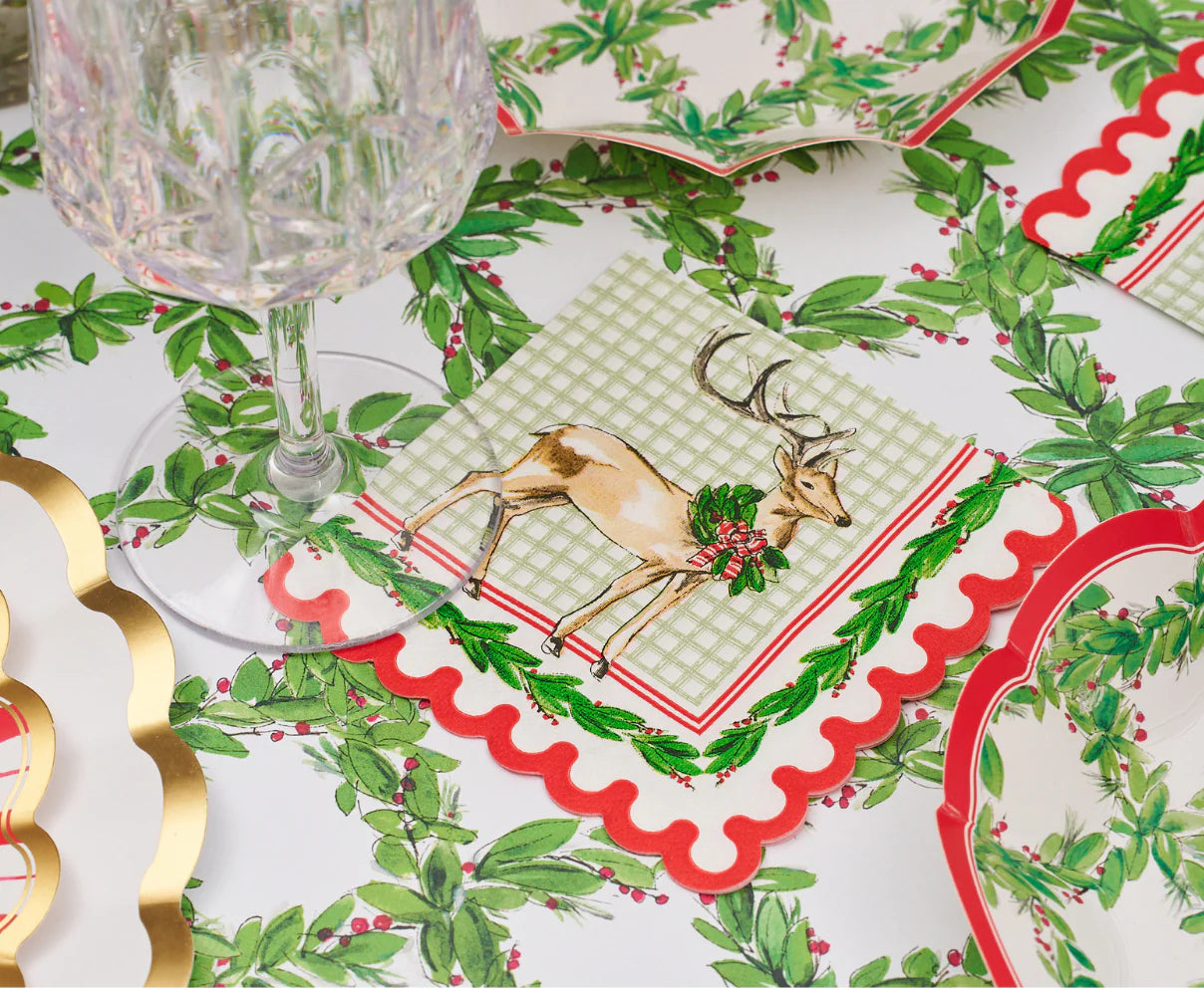 Sophistoplate - Cocktail Napkins - Holly Berry