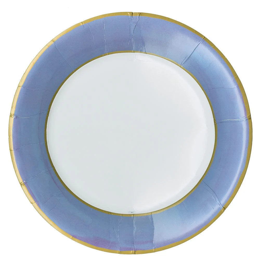 Caspari - Dinner Plates - Watercolor Blue Paper - Findlay Rowe Designs