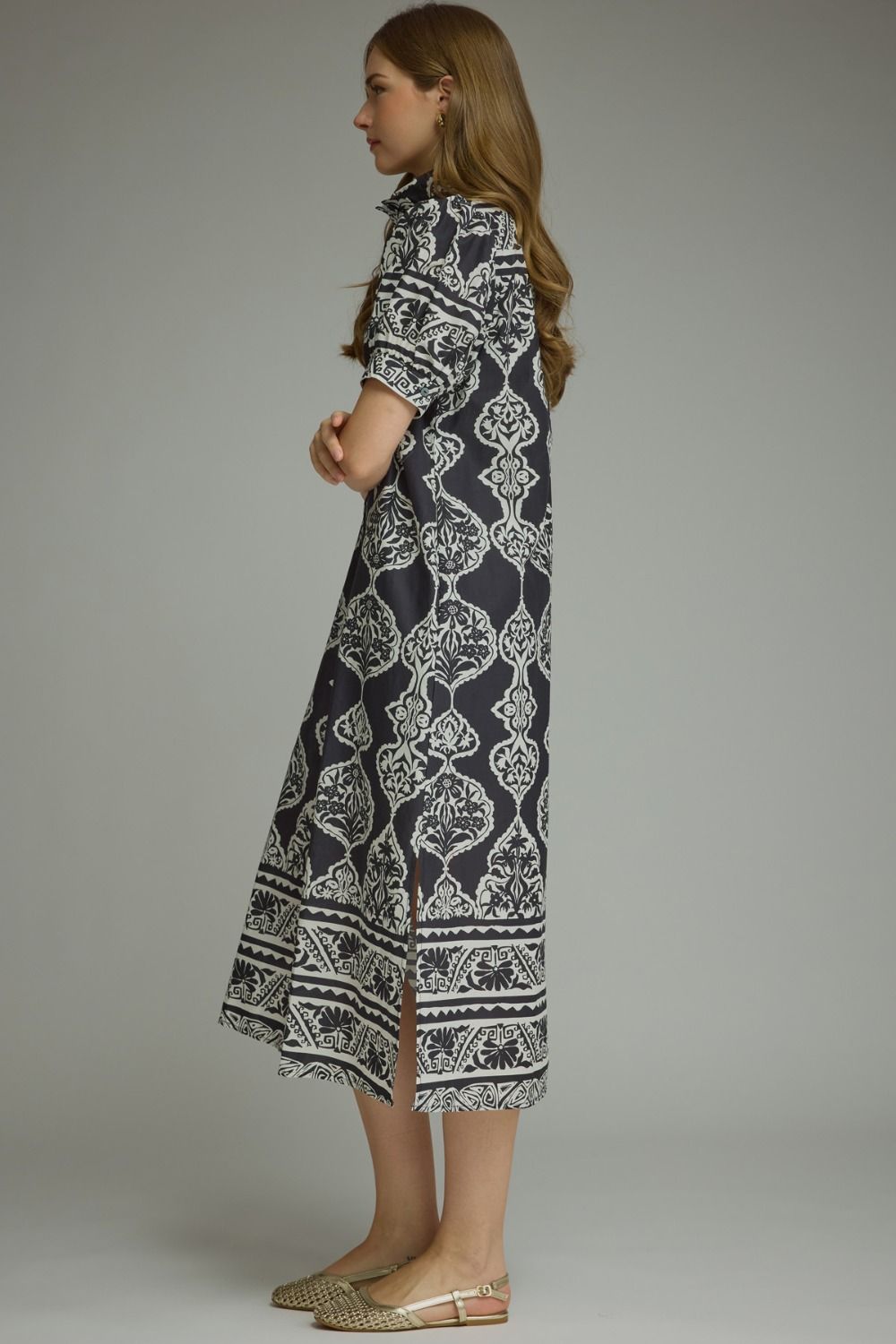 Entro - Dress - Maxi Ornamental - Black - Findlay Rowe Designs