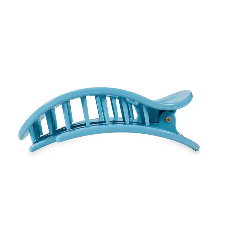Teleties - Flat Round Hair Clip - Summer Sky - Medium