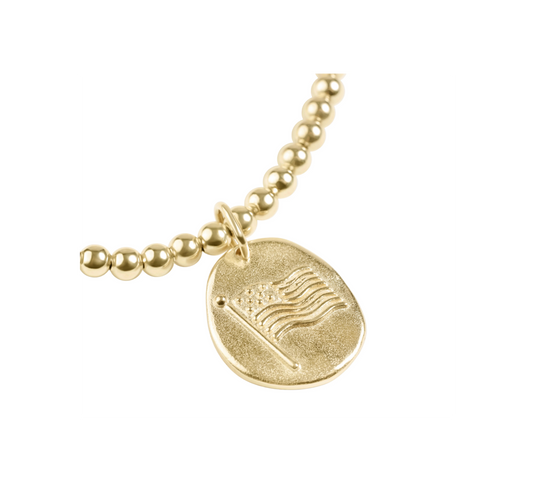 Enewton - Classic Gold 3mm Bracelet - Inspire America Gold Disc