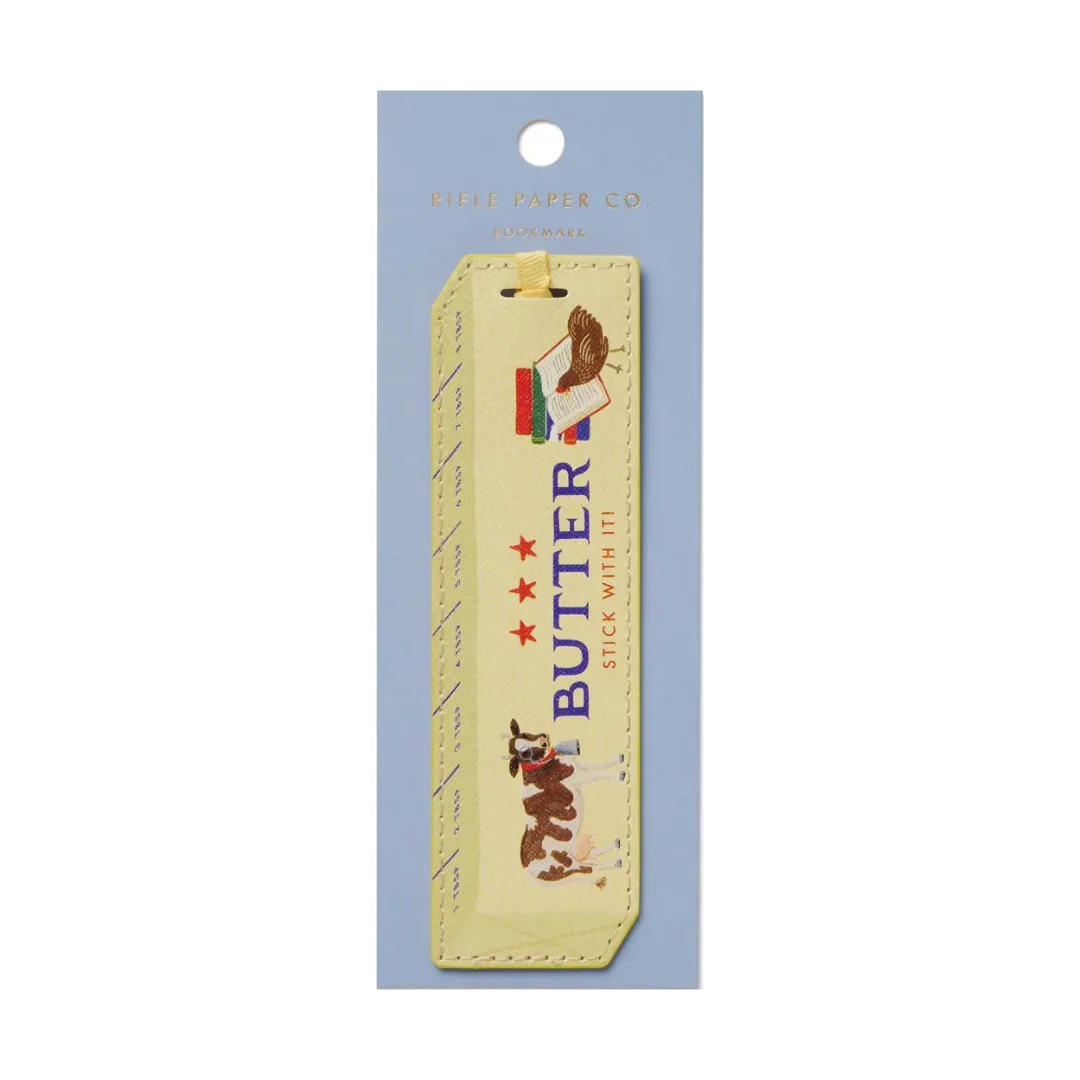 Rifle Paper Co - Bookmark Butter Stick With It - Findlay Rowe Designs