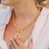 Susan Shaw - Necklace - Open Clover Toggle - Gold - Findlay Rowe Designs