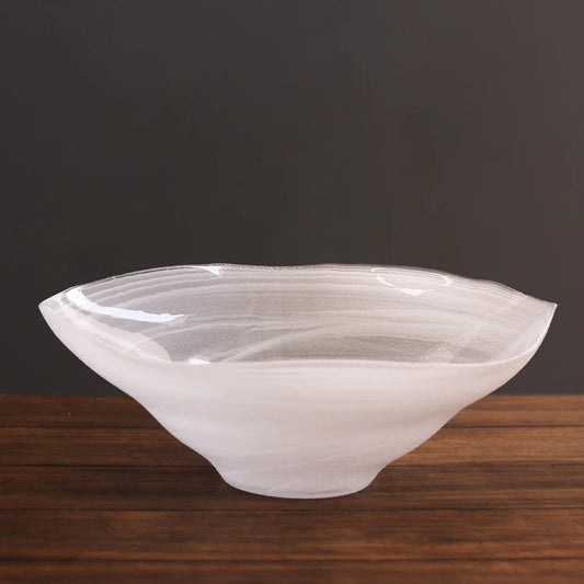 Beatriz Ball- GLASS Alabaster Wave Extra Large Bowl (White)