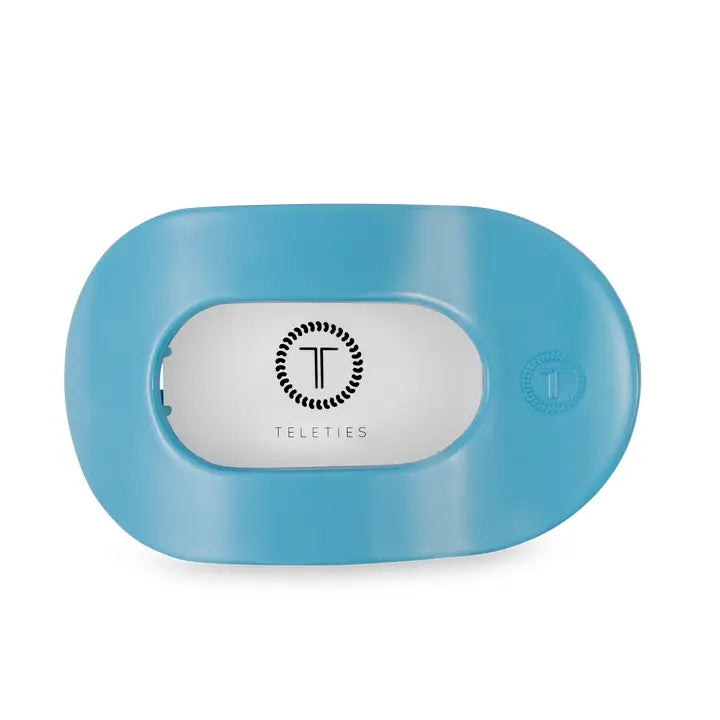 Teleties - Flat Round Hair Clip - Summer Sky - Medium