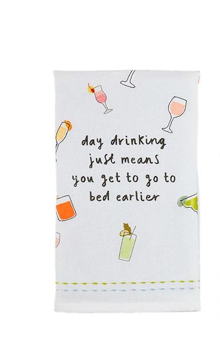 Mud Pie - Towel - Porch Drinking - Findlay Rowe Designs