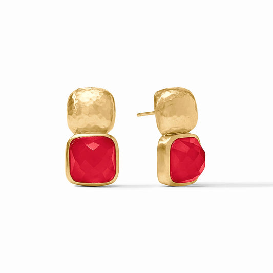 Julie Vos - Earring - Catalina Earring - Iridescent Strawberry - Findlay Rowe Designs