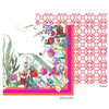 Caspari - Tablecloth - La Dolce Vita - Fuchsia & Orange
