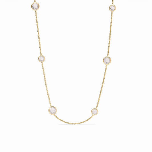 Julie Vos - Necklace - Rainbow Station - Clear Crystal - Findlay Rowe Designs