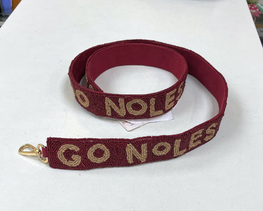 Beaded Collegiate Strap - Go Noles - Findlay Rowe Designs