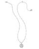 Kendra Scott - Necklace -  Om Coin Short Pendant - Silver