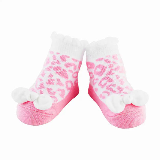 Mud Pie - Baby Socks - Pink Leopard - Findlay Rowe Designs