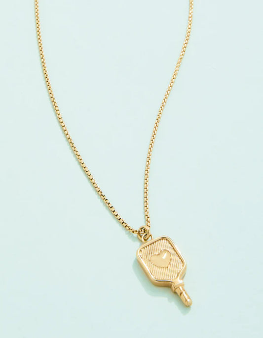 Spartina - Necklace - Pickleball Paddle 17n - Gold - Findlay Rowe Designs