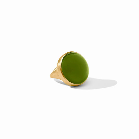 Julie Vos - Ring - Solara Statement - Iridescent Palmetto Green - Size 8