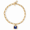 Julie Vos - Necklace - Sahara Statement - Iridescent Sapphire Blue - Findlay Rowe Designs