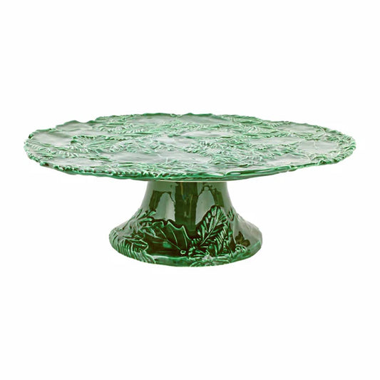 Vietri - Cake Stand - Lastra Holiday Green Figural
