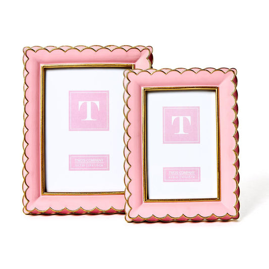 4x6 or 5x7 Frame - Pink and Gold - Findlay Rowe Designs
